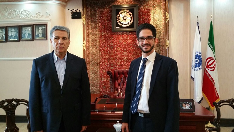 Dawood_&_President_IHK_Tabriz Reise nach Iran: Dawood Nazirizadeh mit dem Direktor der Handelskammer Täbris
